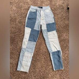 Hollister Patchwork Denim Jeans